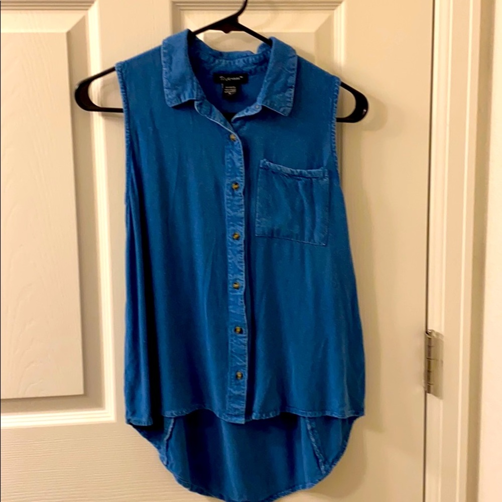 Button up tank top
